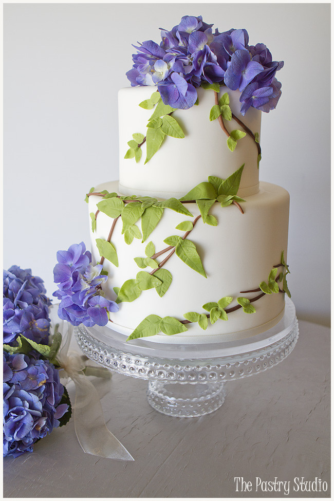 Wedding Cakes With Hydrangeas
 A nature inspired cake design for a charming backyard