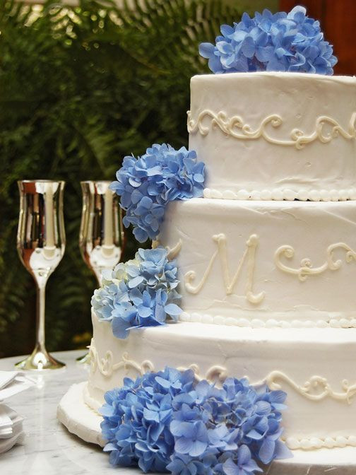Wedding Cakes With Hydrangeas
 stacked wedding cake Wedding Pinterest
