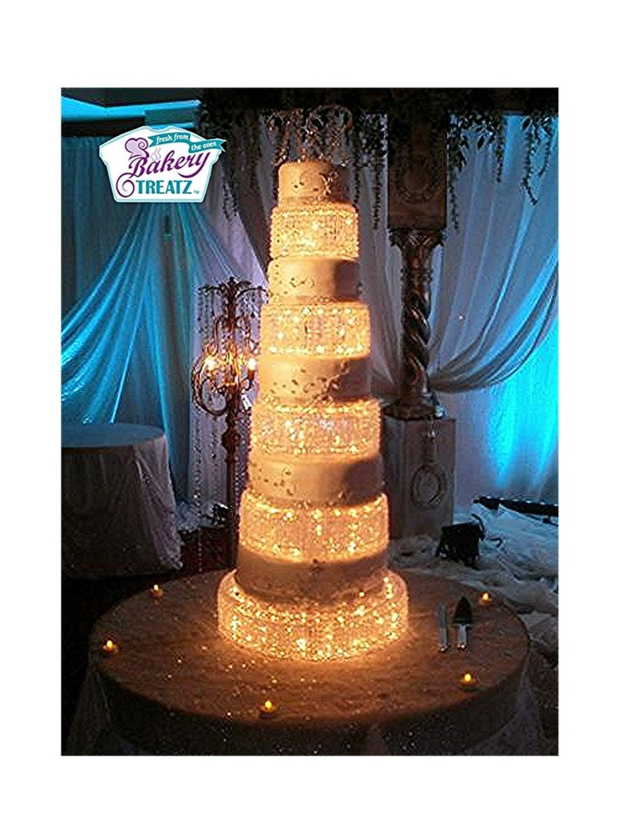 Wedding Cakes With Lights
 Lighted Fairy Tale Wedding Cake CakeCentral