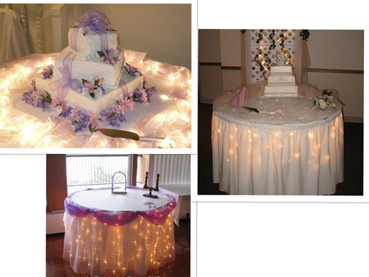 Wedding Cakes With Lights
 Cake Table Party Lights pany