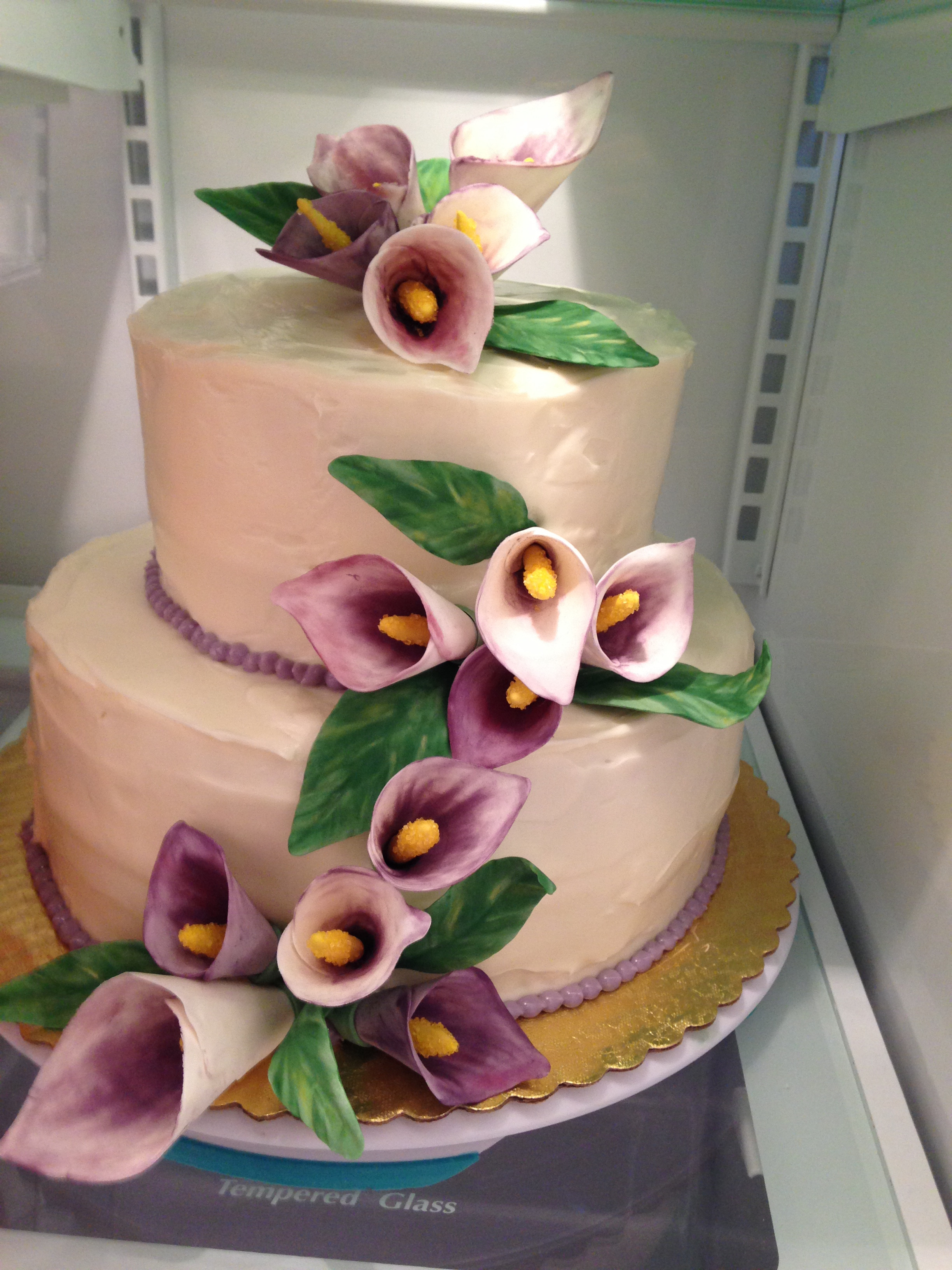 Wedding Cakes With Lilies
 Calla Lily Wedding Cake