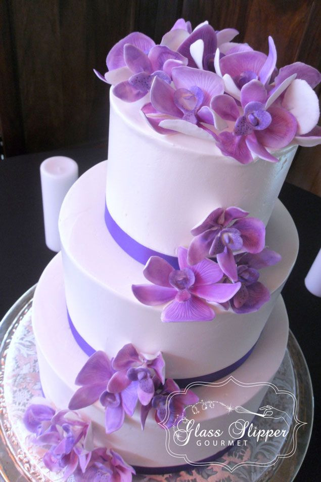 Wedding Cakes With Orchids
 25 best ideas about Orchid Wedding Cake on Pinterest
