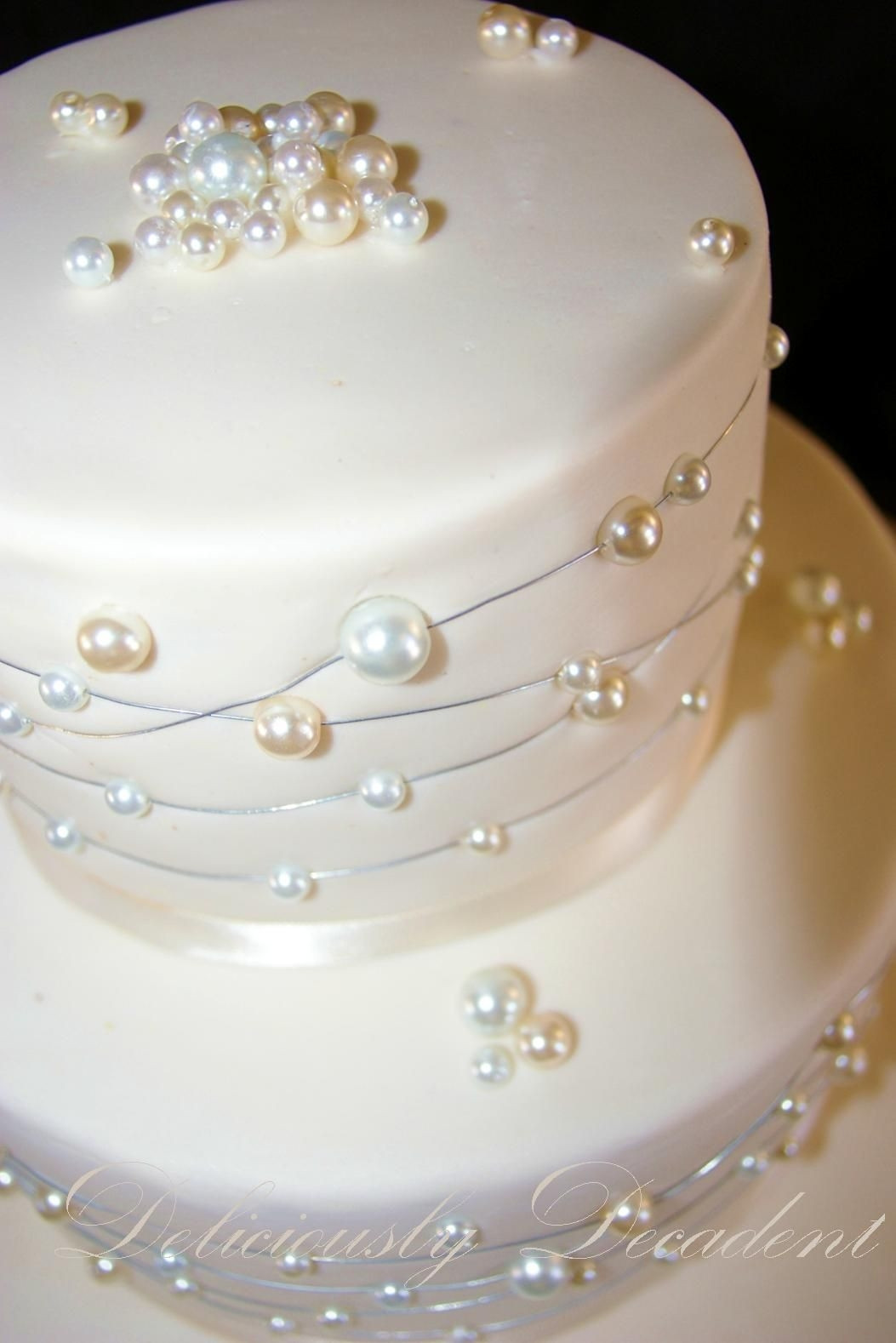 Wedding Cakes With Pearls
 The Baby Pearl CakeCentral
