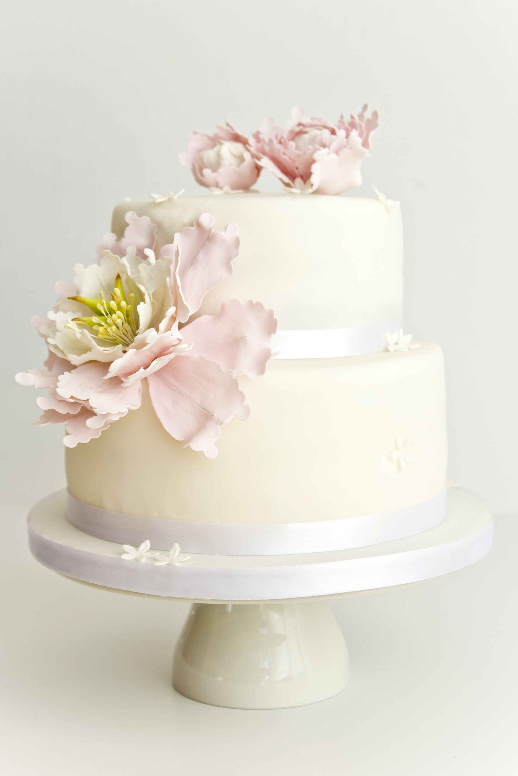 Wedding Cakes With Peonies
 Peony wedding cake