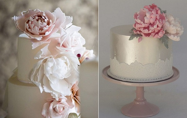 Wedding Cakes With Peonies
 Peony Wedding Cakes & Special Occasion Cakes – Cake Geek