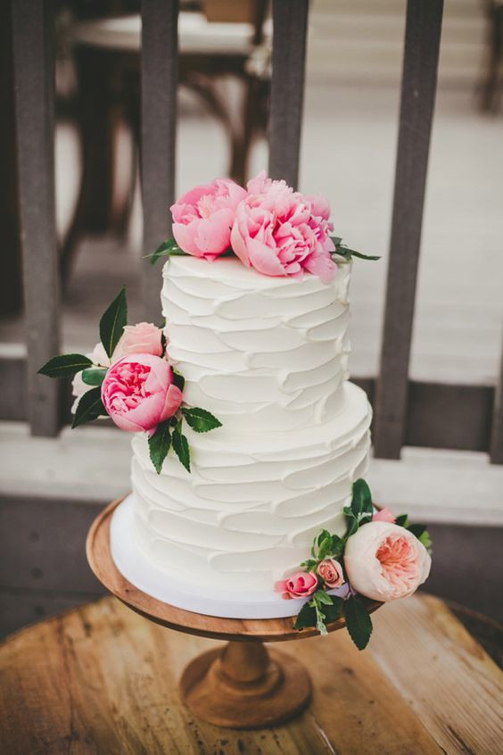 Wedding Cakes With Peonies
 40 wedding cakes with roses you just can t resist