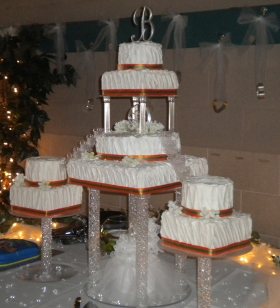 Wedding Cakes With Pillars
 Wedding Cake With Pillars And Fountain CakeCentral