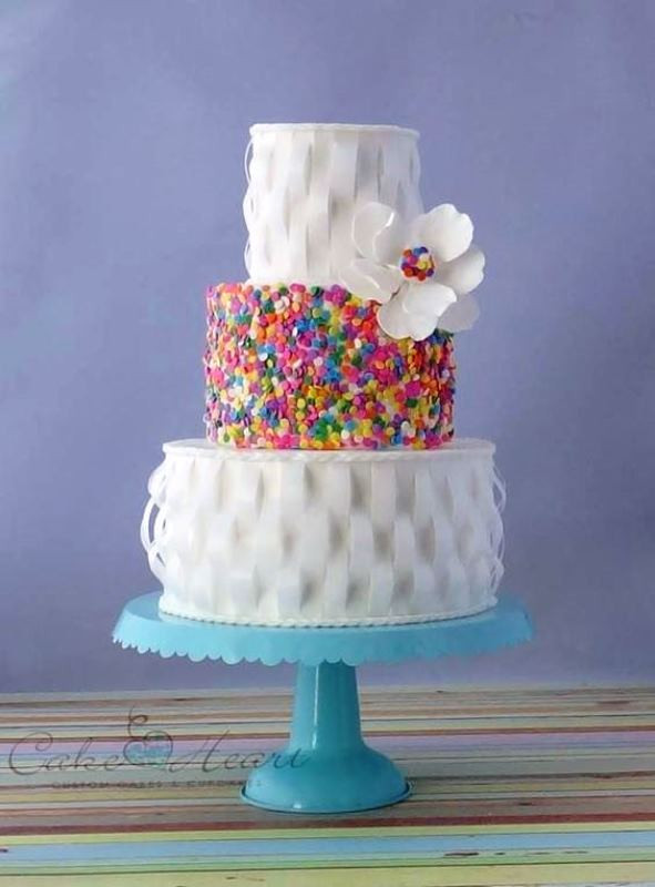 Wedding Cakes With Sprinkles
 23 Fun And Colorful Sprinkle Wedding Cakes Weddingomania