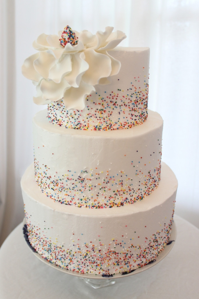 Wedding Cakes With Sprinkles
 Sprinkles wedding cake