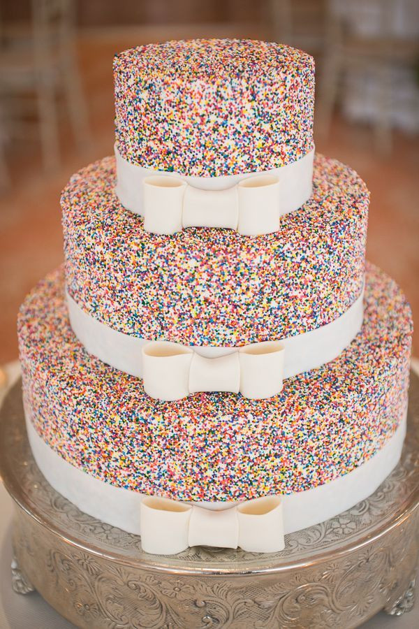 Wedding Cakes With Sprinkles
 Sweet Slices Feast your eyes on 24 of our favorite unique