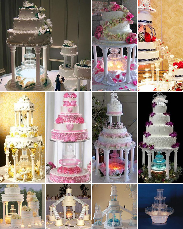 Wedding Cakes With Water Fountain
 Water Fountain Wedding Cakes