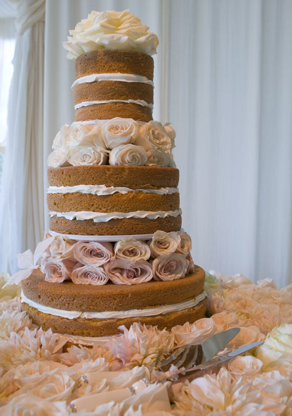 Wedding Cakes Without Frosting
 White Rose Weddings Celebrations & Events Celebrity