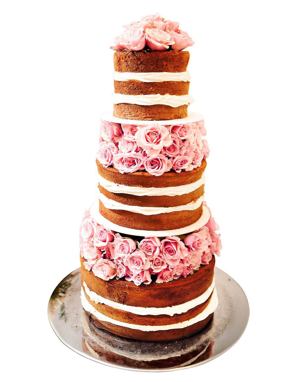 Wedding Cakes Without Frosting
 Frosting Optional Wedding Cakes