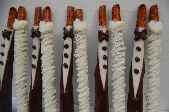 Wedding Chocolate Covered Pretzels
 Custom order for Jesselle PlainOldeJane BRIDE and GROOM