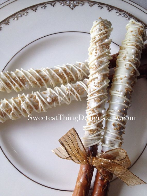 Wedding Chocolate Covered Pretzels
 62 best images about Chocolate Dipped Pretzel Designs on
