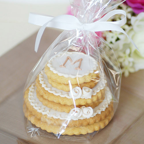 Wedding Cookie Cakes
 Unxia Personalized Stacked Wedding Cookie Cake