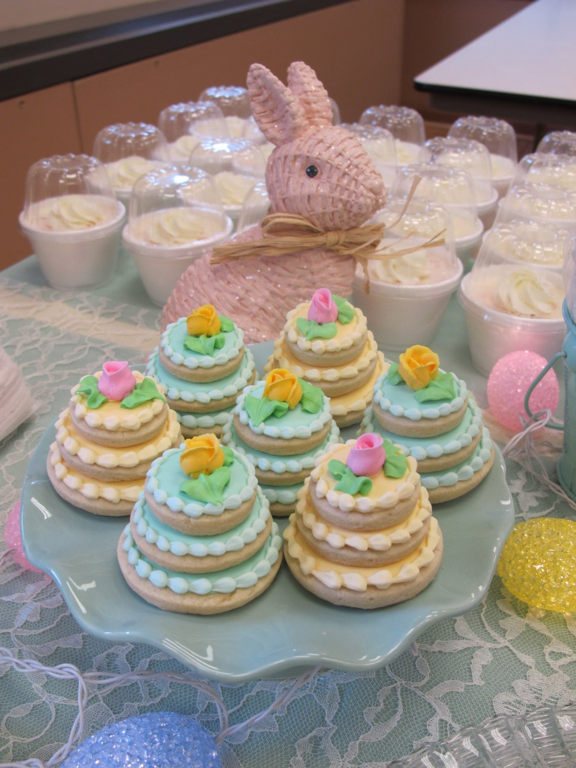 Wedding Cookie Cakes
 Wedding Cake Decorated Sugar Cookies Mini Wedding Cake