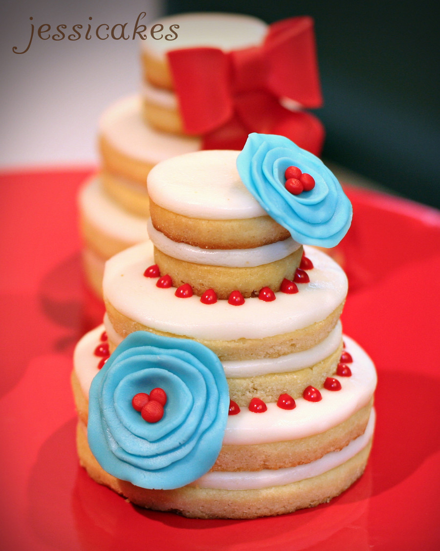 Wedding Cookie Cakes
 Wedding Cake Cookies Stacked CakeCentral