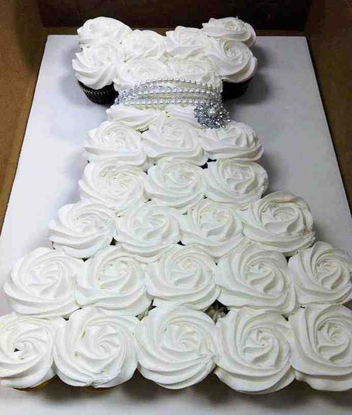 Wedding Cup Cakes
 DIY Cupcake Wedding Dress Cake Do It Yourself Fun Ideas