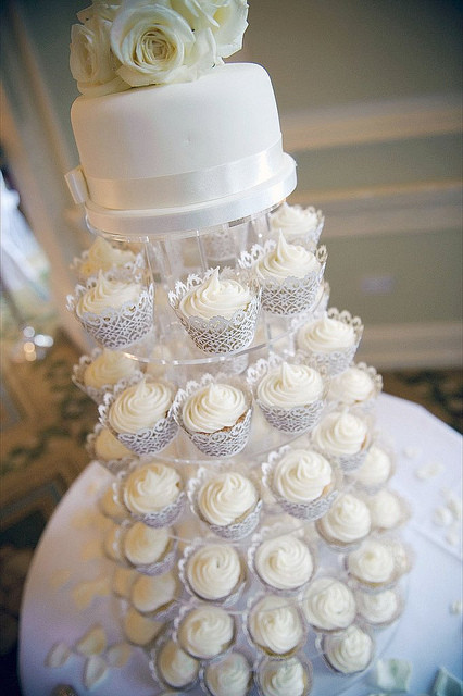 Wedding Cup Cakes Pictures
 White Cupcake Tower Nottingham