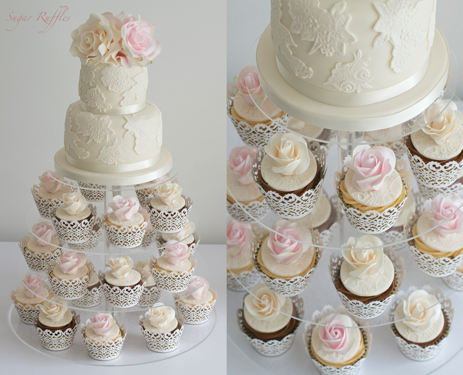 Wedding Cupcake Cakes
 Sugar Ruffles Elegant Wedding Cakes Barrow in Furness