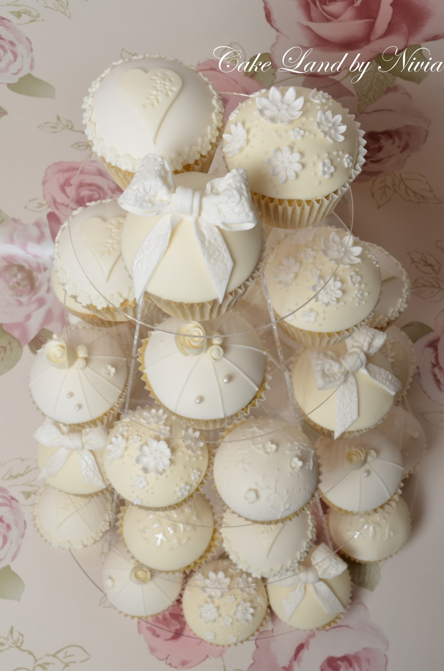 Wedding Cupcakes Cakes
 White And Ivory Wedding Cupcakes CakeCentral