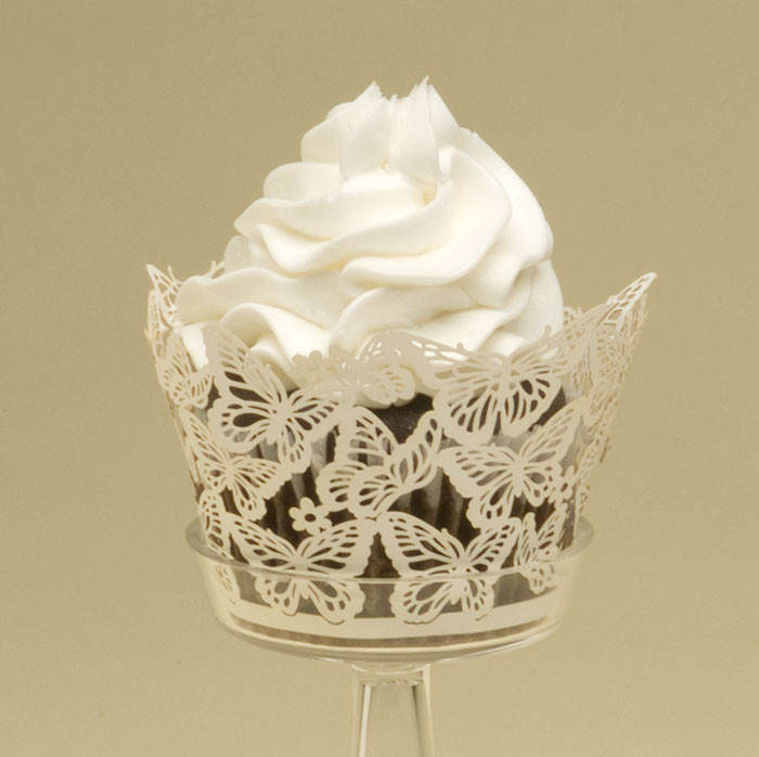 Wedding Cupcakes Holders
 Wedding White Filigree Cupcake Holders