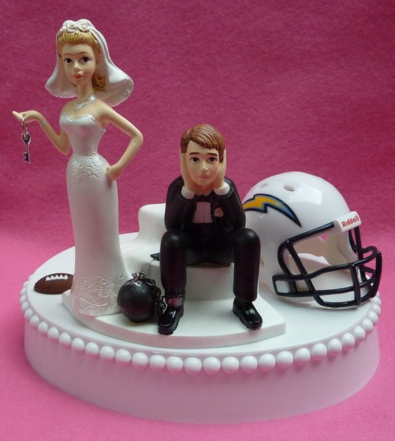 Wedding Cupcakes San Diego
 Wedding Cake Topper San Diego Chargers SD Football Themed Ball