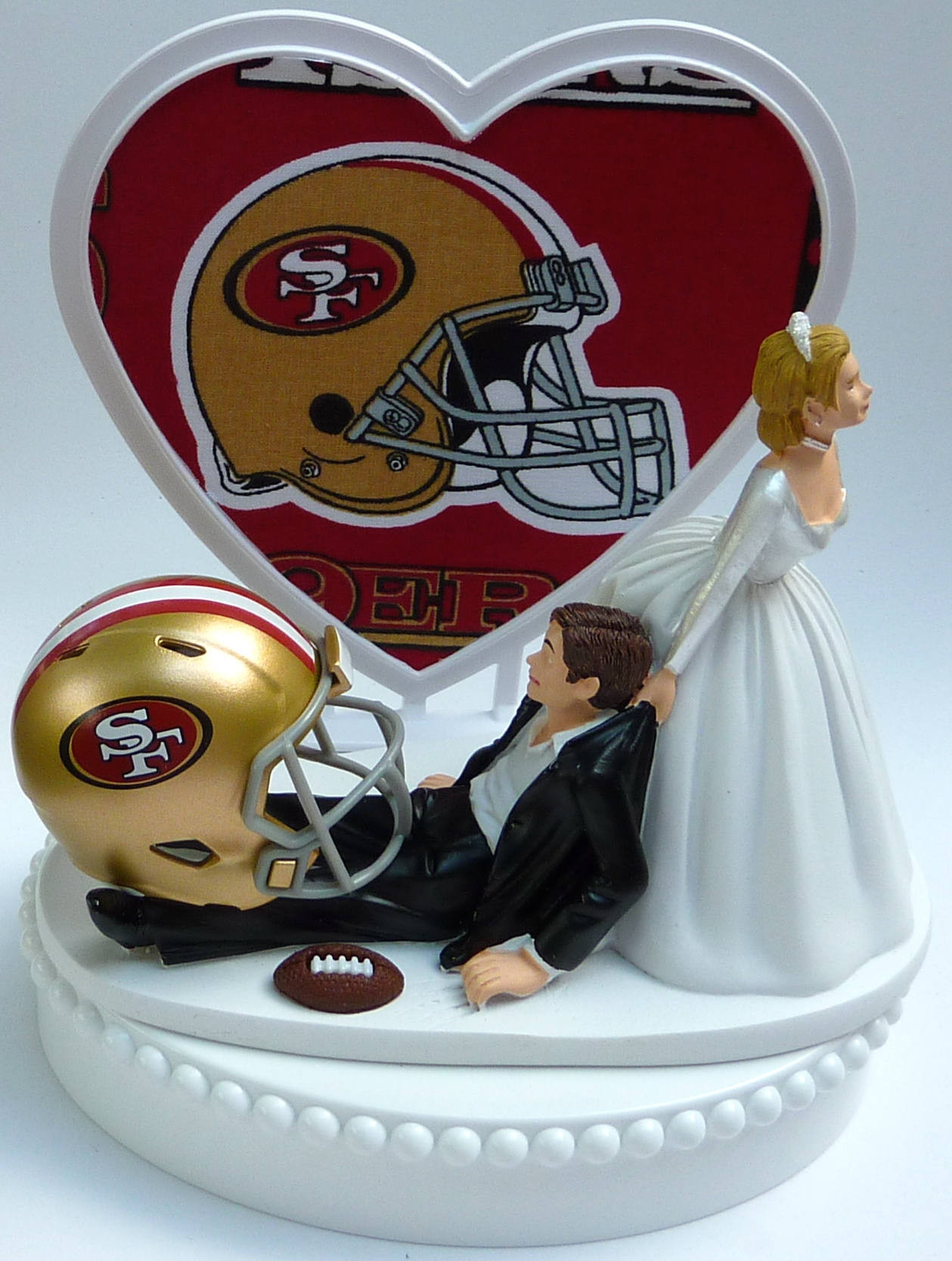 Wedding Cupcakes San Francisco
 Wedding Cake Topper San Francisco 49ers SF Football Themed w