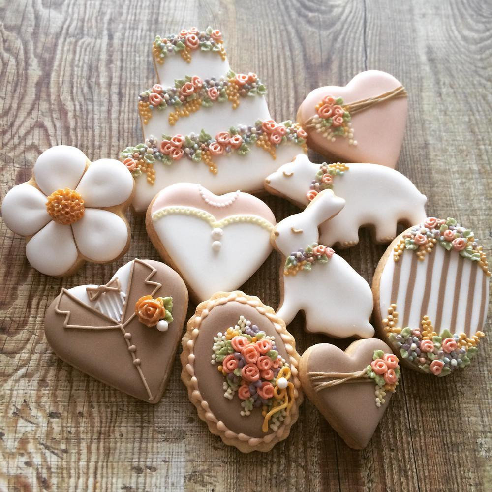 Wedding Cut Out Cookies
 garden wedding cookies