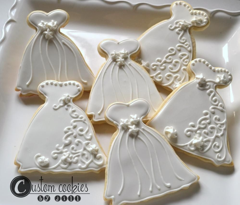 Wedding Cut Out Cookies
 Wedding Dress Cookie Connection