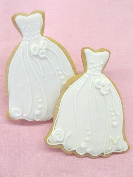 Wedding Cut Out Cookies
 Wedding dress cookies Wedding dressses and Cut out