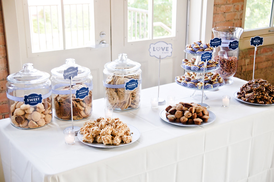 Wedding Dessert Bar Ideas
 Nikki s Navy White Dessert Bar