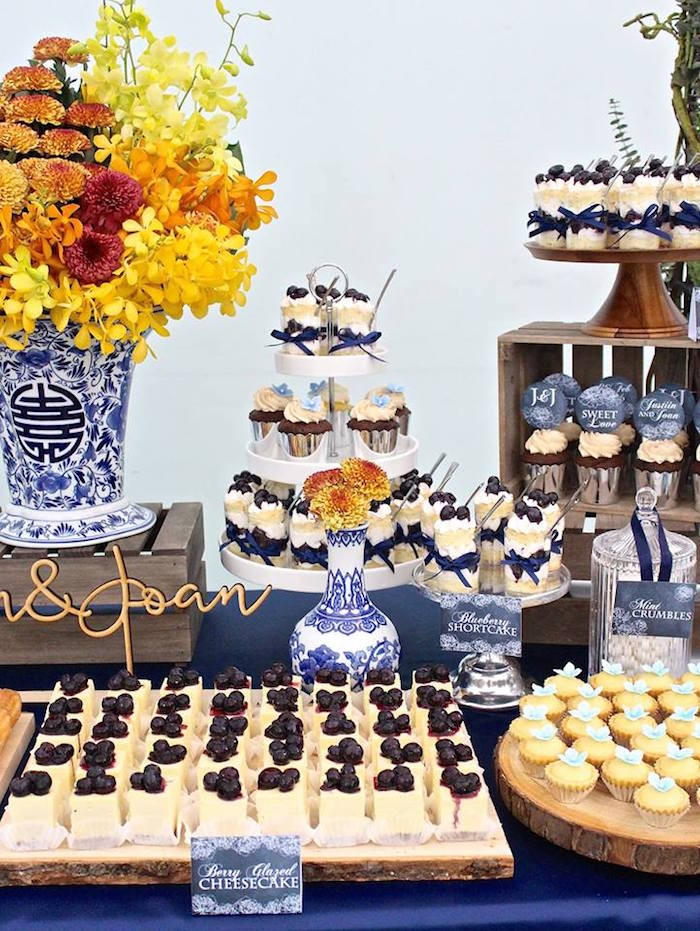 Wedding Dessert Ideas
 Kara s Party Ideas Rustic Asian Wedding Dessert Table