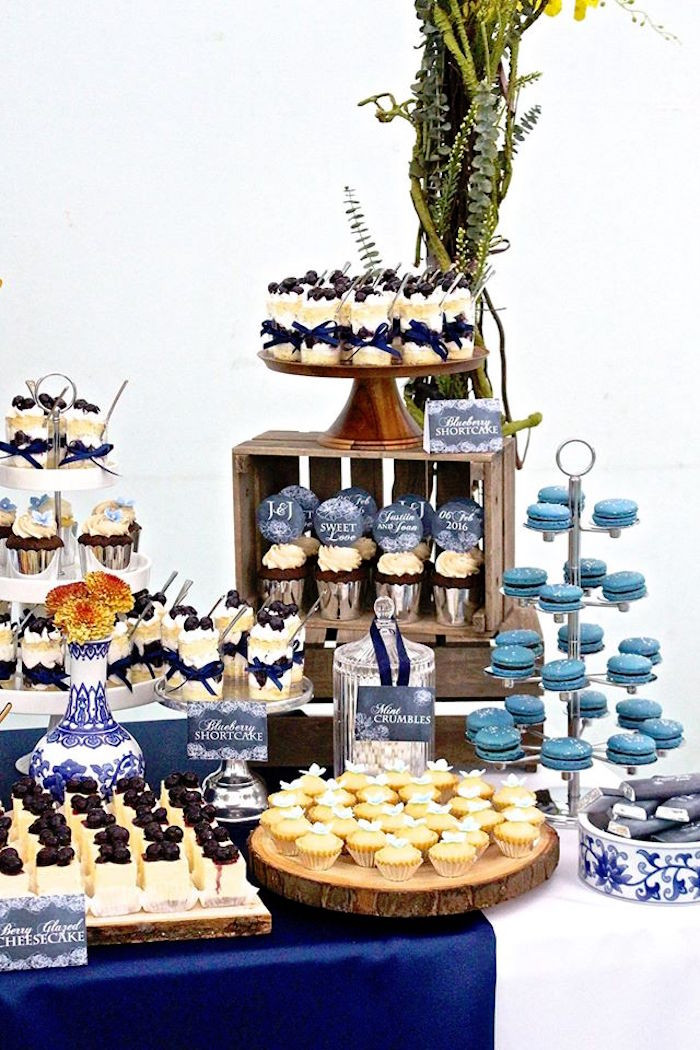 Wedding Dessert Ideas
 Kara s Party Ideas Rustic Asian Wedding Dessert Table