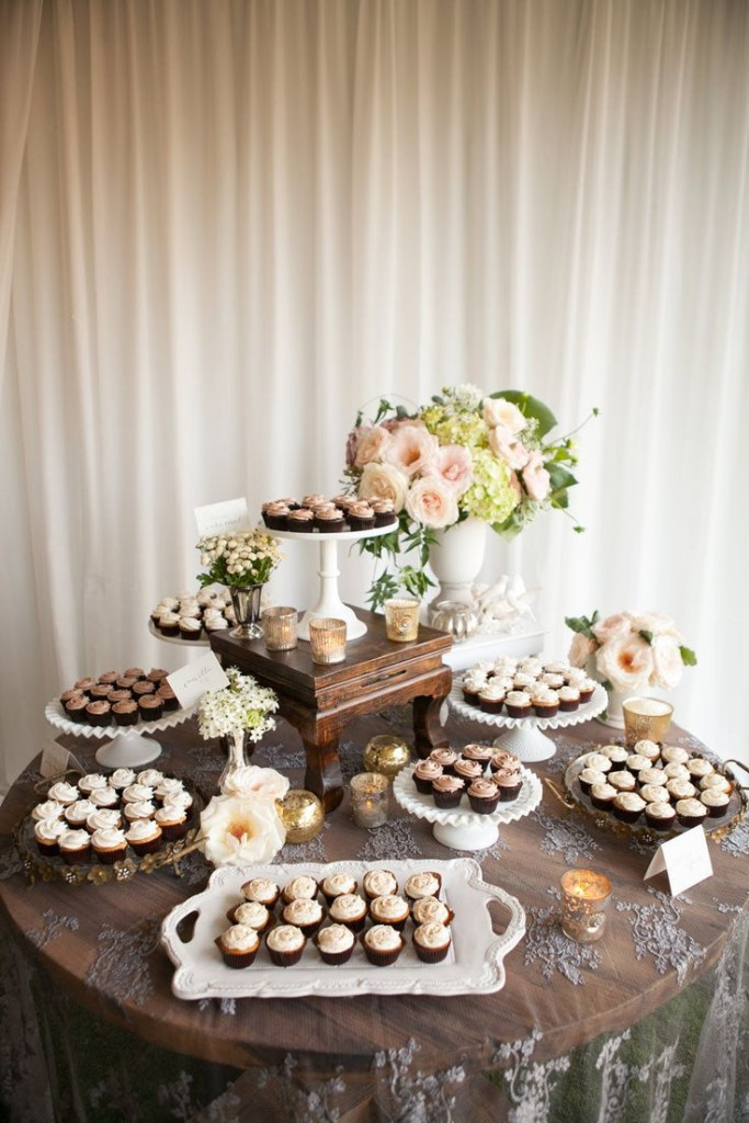 Wedding Dessert Table
 47 Adorable and Yummy Cupcake Display Ideas for Your