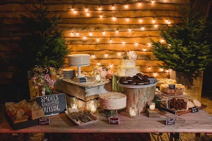 Wedding Dessert Tables Ideas
 Rock n Rustic Wedding Dessert Tables & Displays Mon