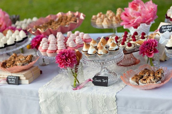 Wedding Desserts Buffet
 Dukning