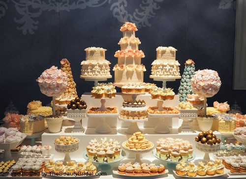 Wedding Desserts Table
 OMG Luxury wedding cake in The UAE