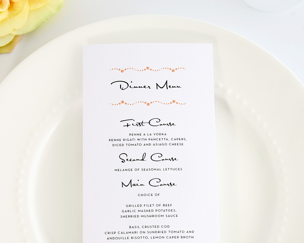 Wedding Dinner Menus
 4 Best of Wedding Dinner Menus Printable Wedding