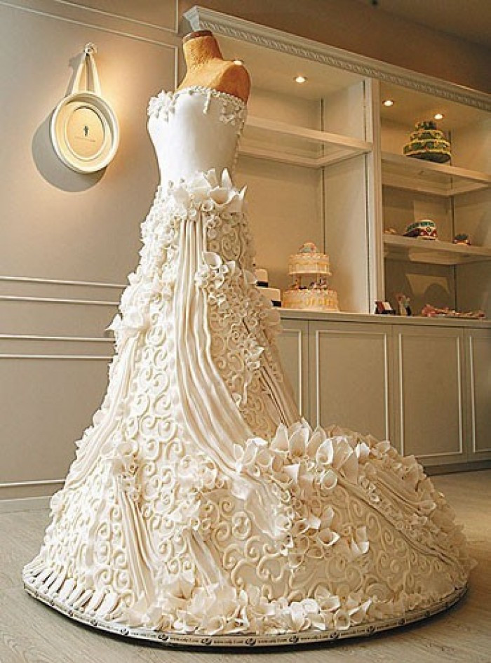 Wedding Dress Cakes
 Is It A Wedding Dress or Cake