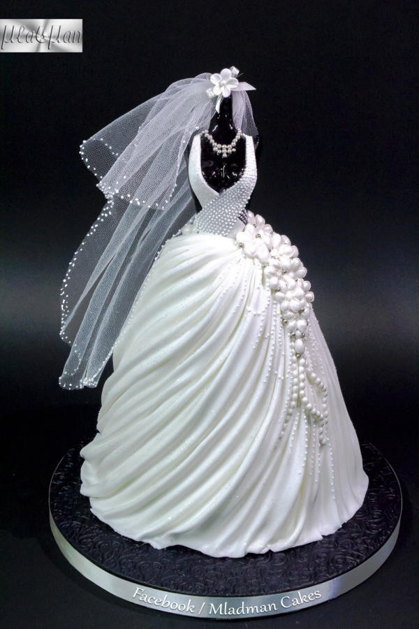 Wedding Dress Cakes
 Wedding Dress Cake cake by MLADMAN CakesDecor