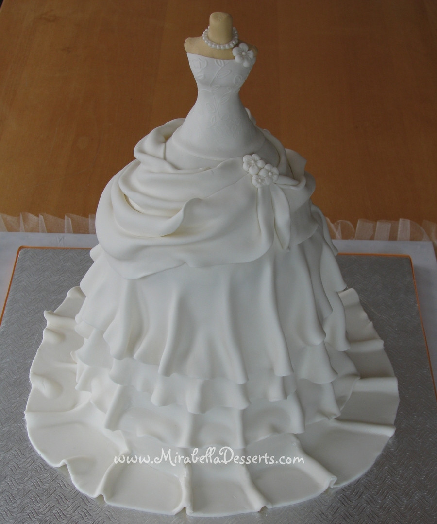 Wedding Dress Cakes
 Wedding Dress Cake CakeCentral