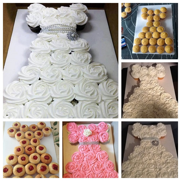 Wedding Dress Cupcakes
 Wonderful DIY Amazing Wedding Dress Cupcake