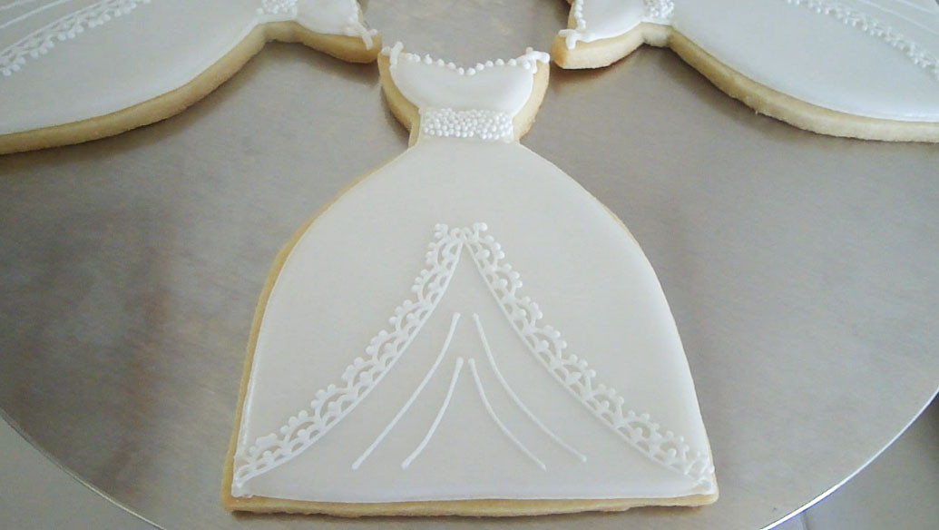 Wedding Dress Sugar Cookies
 Sugar Mama Cookies 1 Wedding Dress Cookies for a Bride to Be