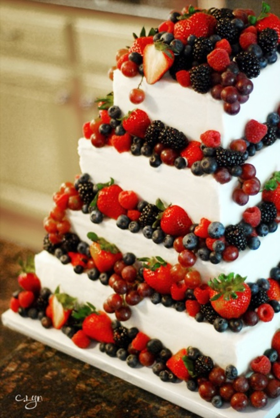 Wedding Fruit Cakes
 Berry Wedding Cake CakeCentral