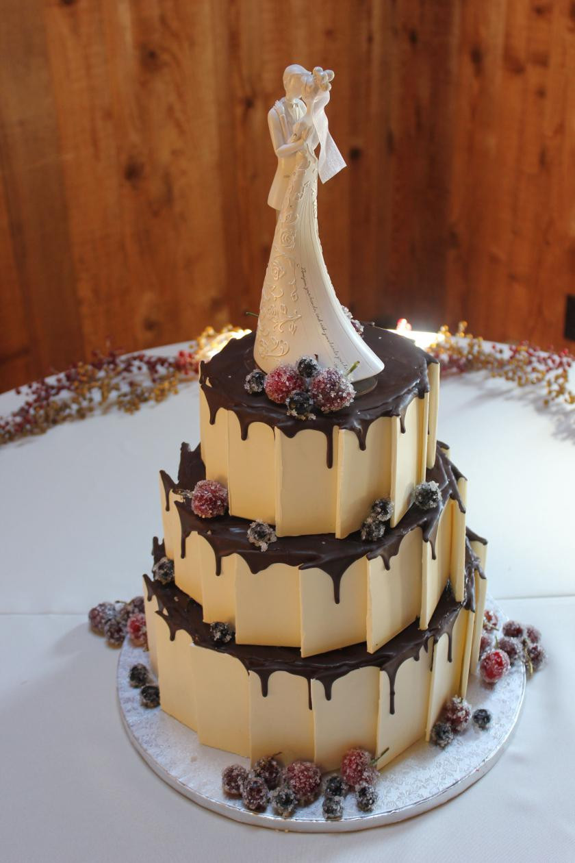 Wedding Fruit Cakes
 White Chocolate Sugared Fruit Wedding Cake