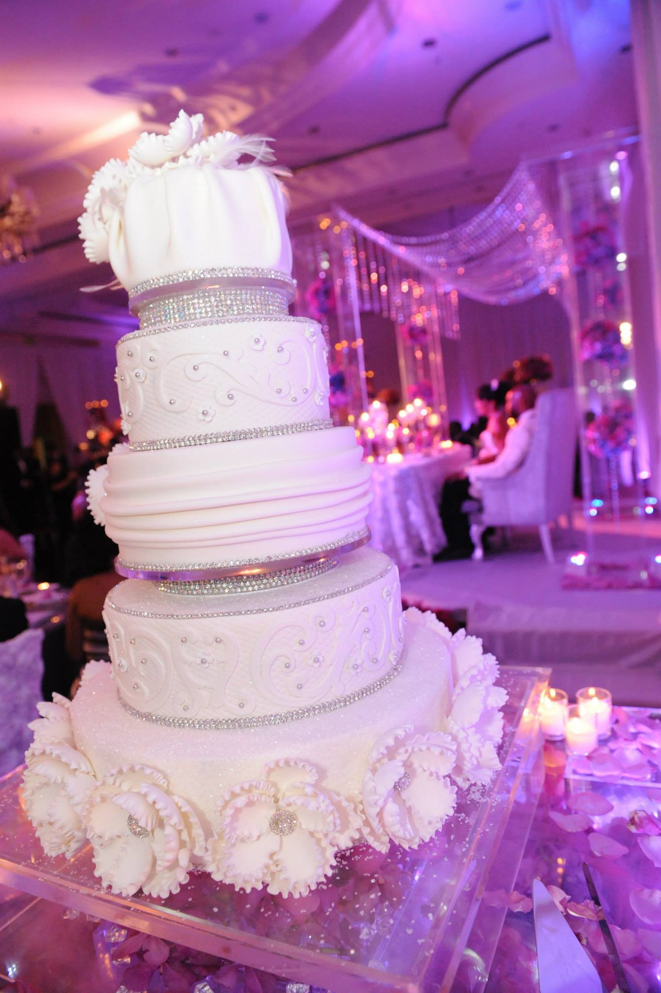 Wedding Reception Cakes
 Glamorous Wedding Cakes from Elegant Temptations MODwedding