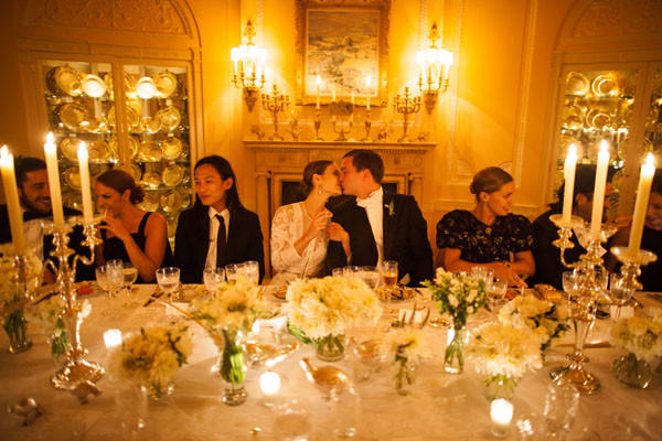 Wedding Reception Dinners
 Elegant Estate Wedding from Samuel Lippke Studios