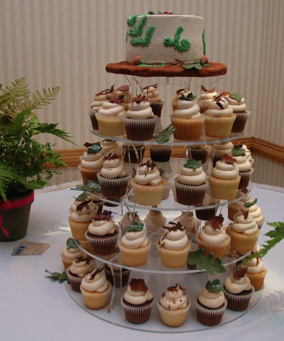 Wedding Rehearsal Cakes
 Tara s Cupcakes Forest Themed Wedding Rehearsal Cake and